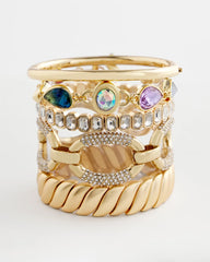 Large Pave Link Toggle Bracelet Gold - Chico's