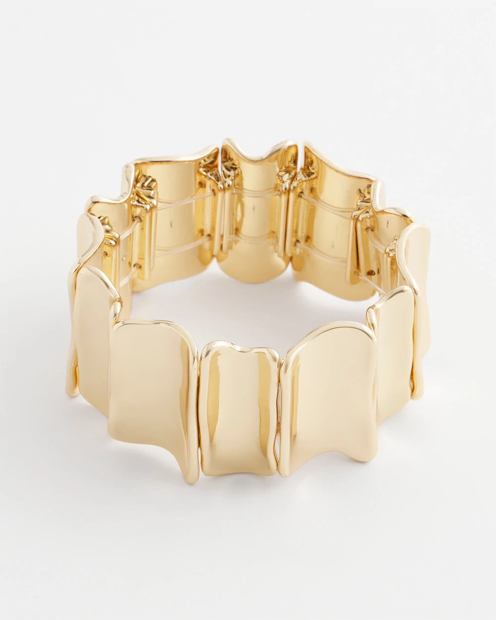 Gold Wavy Stretch Cuff Gold - Chico's