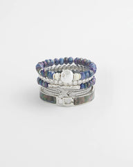 Faux Tennis Stretch Bracelet Silver - Chico's