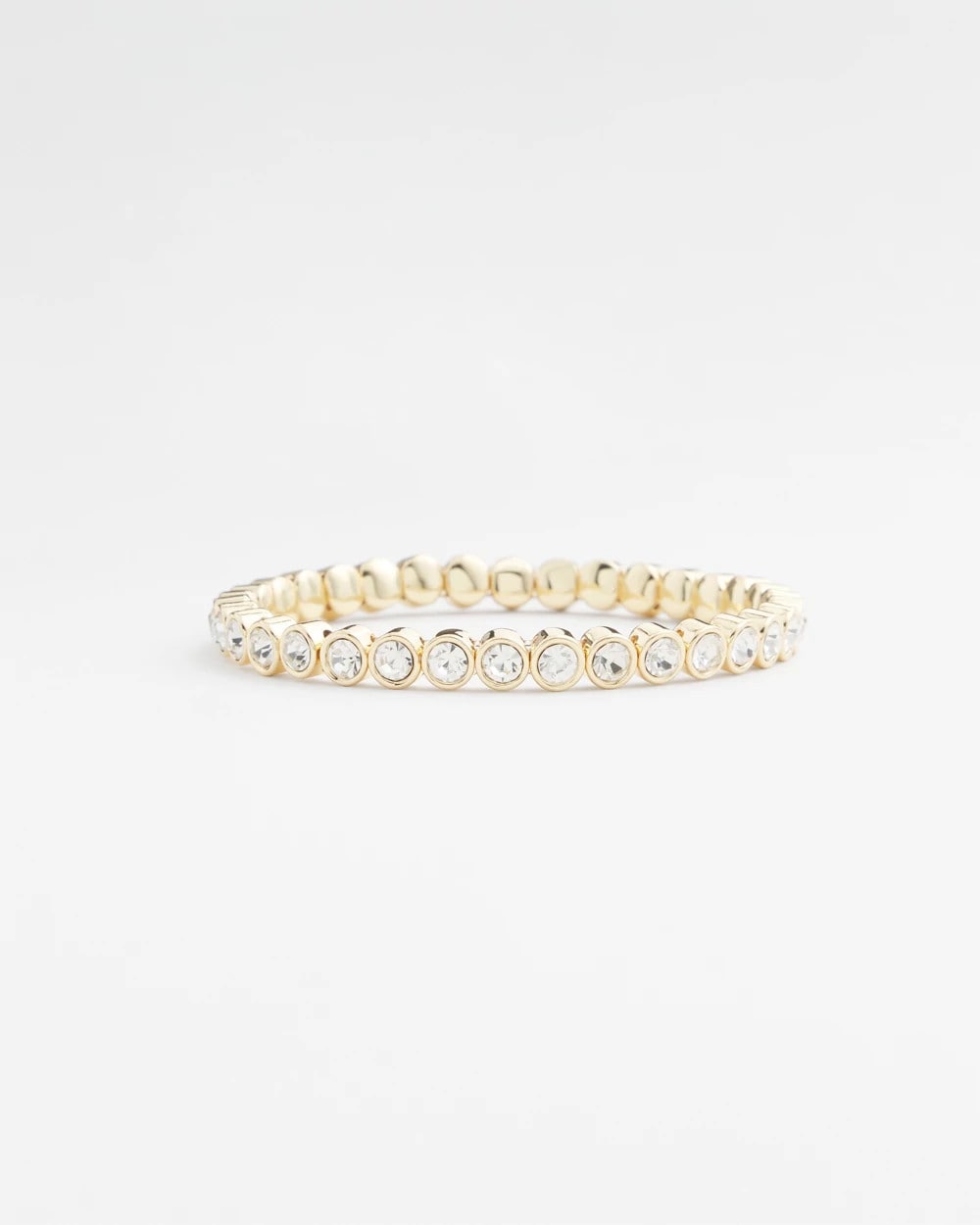 Goldtone Stretch Tennis Bracelet Gold - Chico's