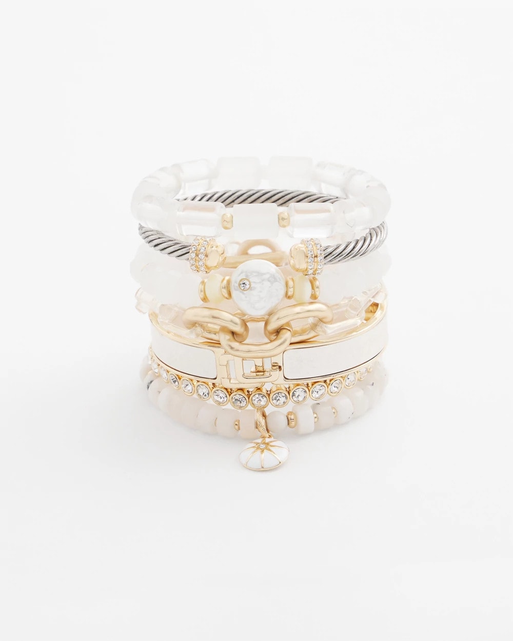 Goldtone Stretch Tennis Bracelet Gold - Chico's