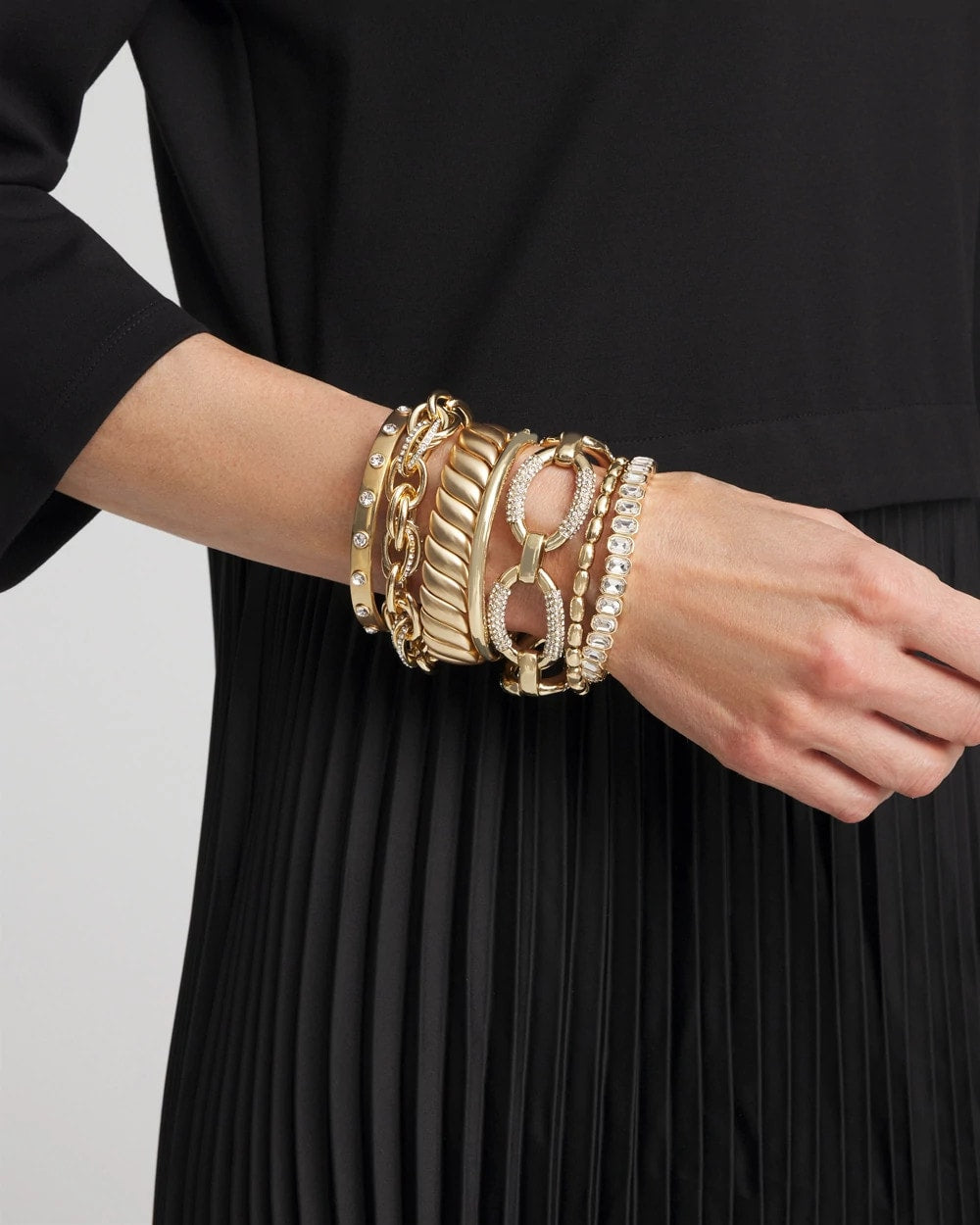 Matte Twist Stretch Bracelet Gold - Chico's