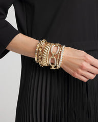 Matte Twist Stretch Bracelet Gold - Chico's
