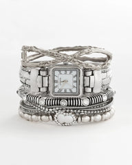 Chico's Originals Vintage Silver Cuff Watch Silver - Chico's