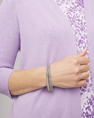 Silvertone Multistrand Bracelet Silver - Chico's