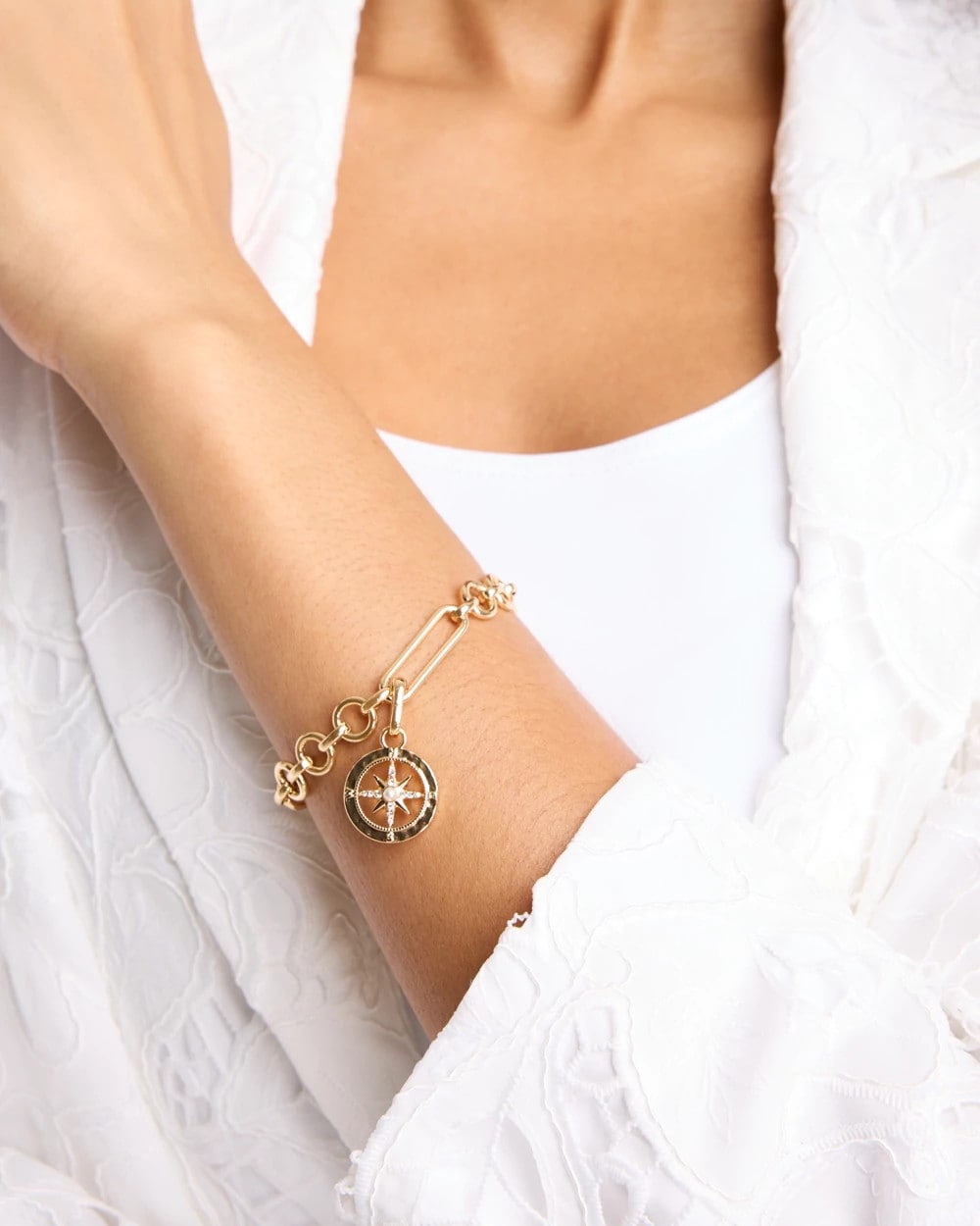 Compass Charm Gold - Chico's