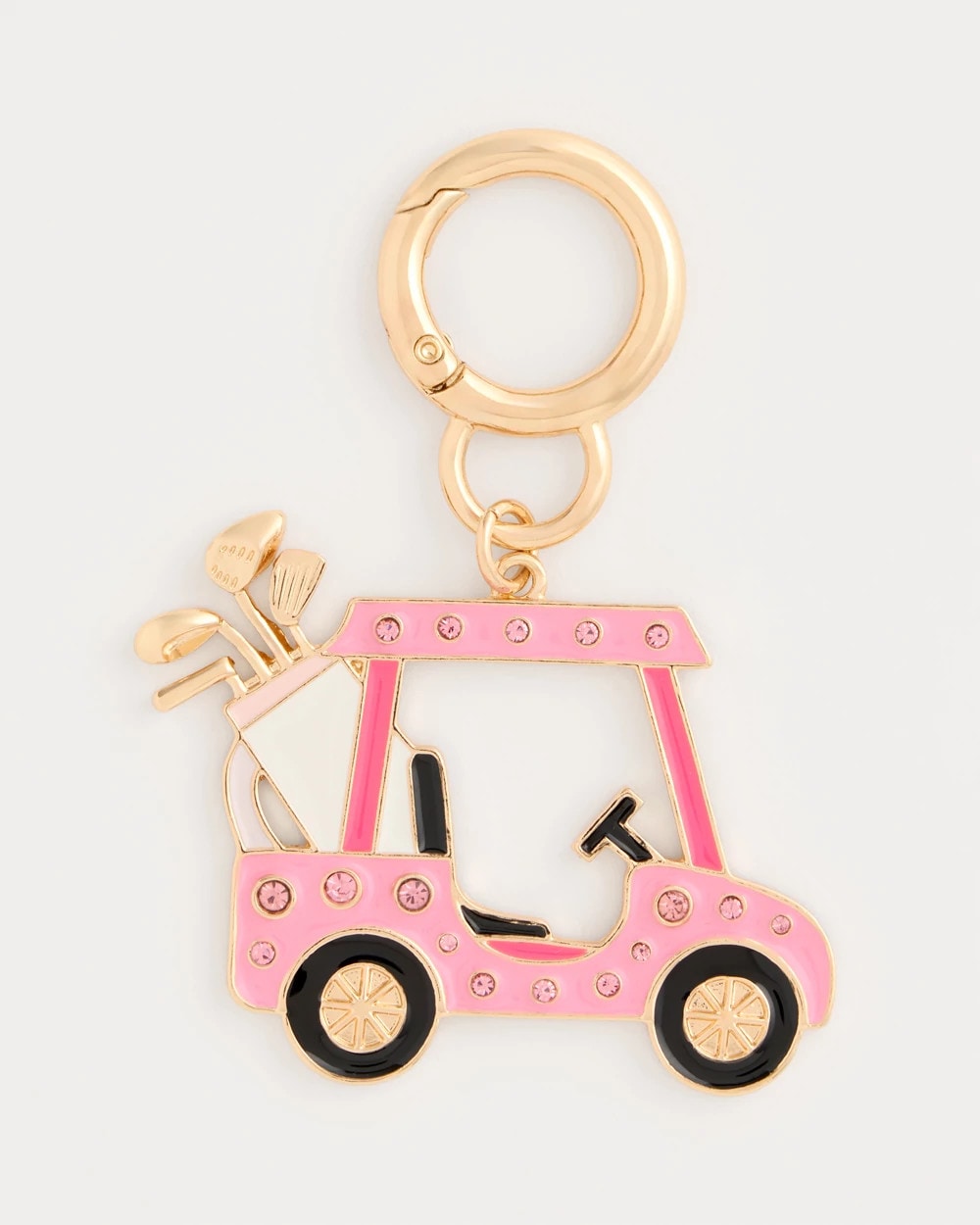 Pink Enamel Golf Cart Bag Charm Pink - Chico's