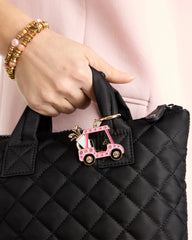 Pink Enamel Golf Cart Bag Charm Pink - Chico's