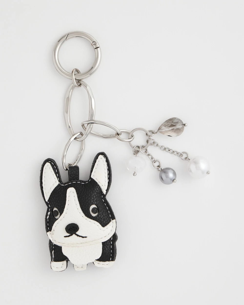 Frenchie Dog Bag Charm Black/White - Chico's