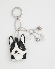Frenchie Dog Bag Charm Black/White - Chico's