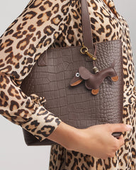 Dachshund Bag Charm Brown - Chico's