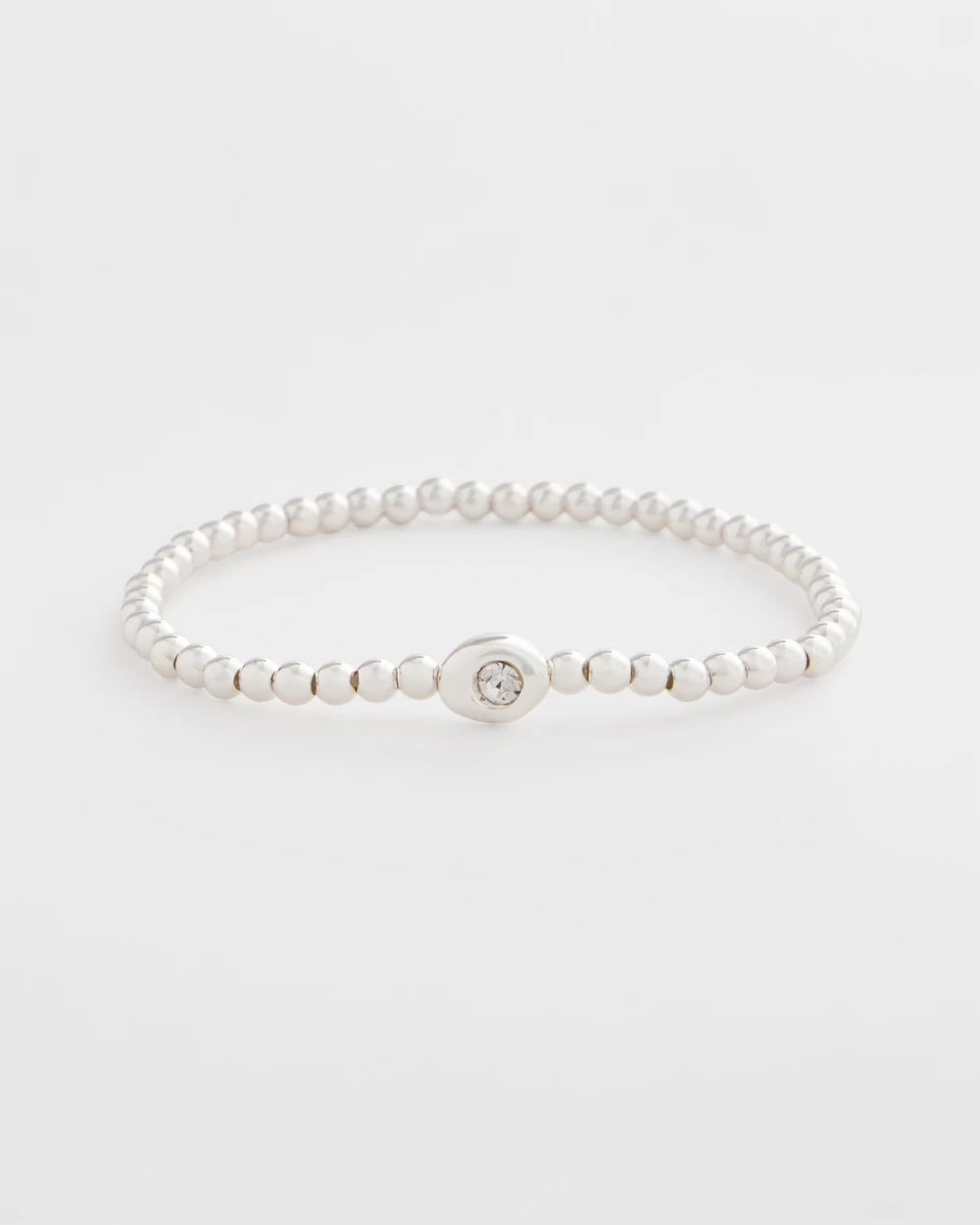 Mini Bead Stretch Hero Bracelet Silver - Chico's