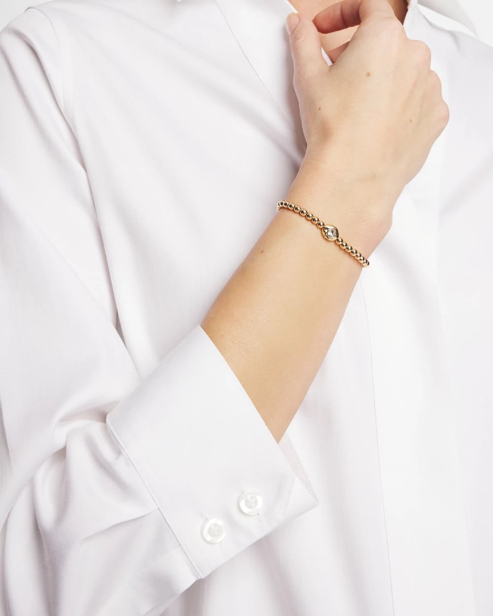 Mini Bead Stretch Hero Bracelet Gold - Chico's