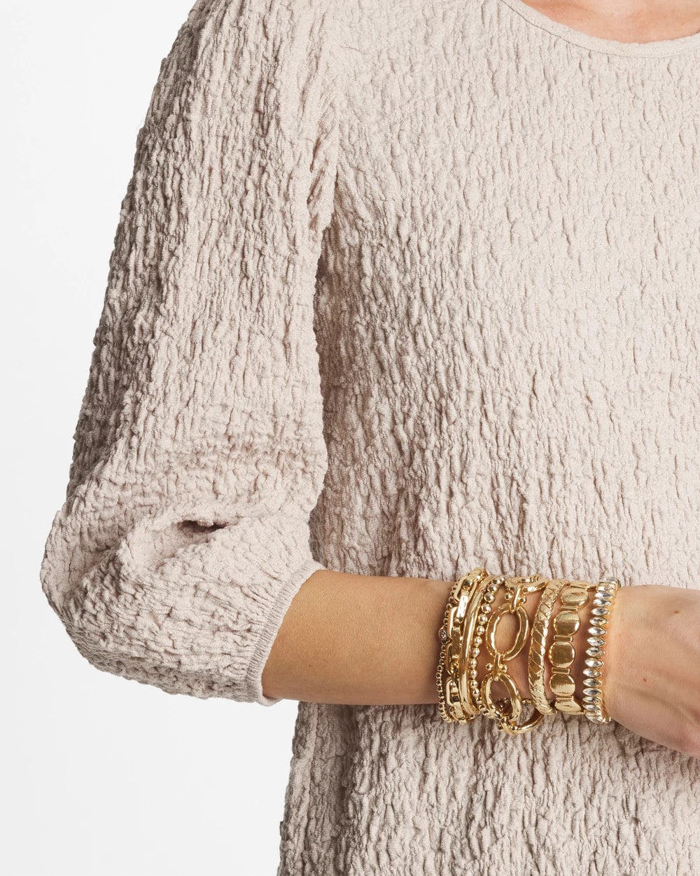 Thin Twist Stretch Bracelet Gold - Chico's