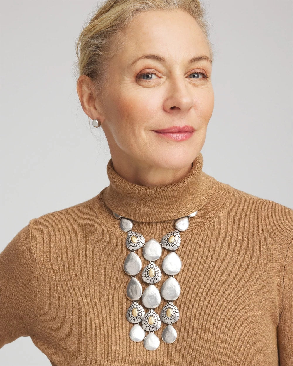 Island Metal Linear Necklace Mixed Metals - Chico's