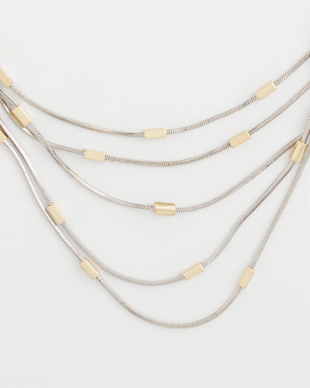 Mixed Metal Multi-Strand Necklace Mixed Metals - Chico's