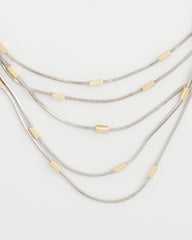 Mixed Metal Multi-Strand Necklace Mixed Metals - Chico's