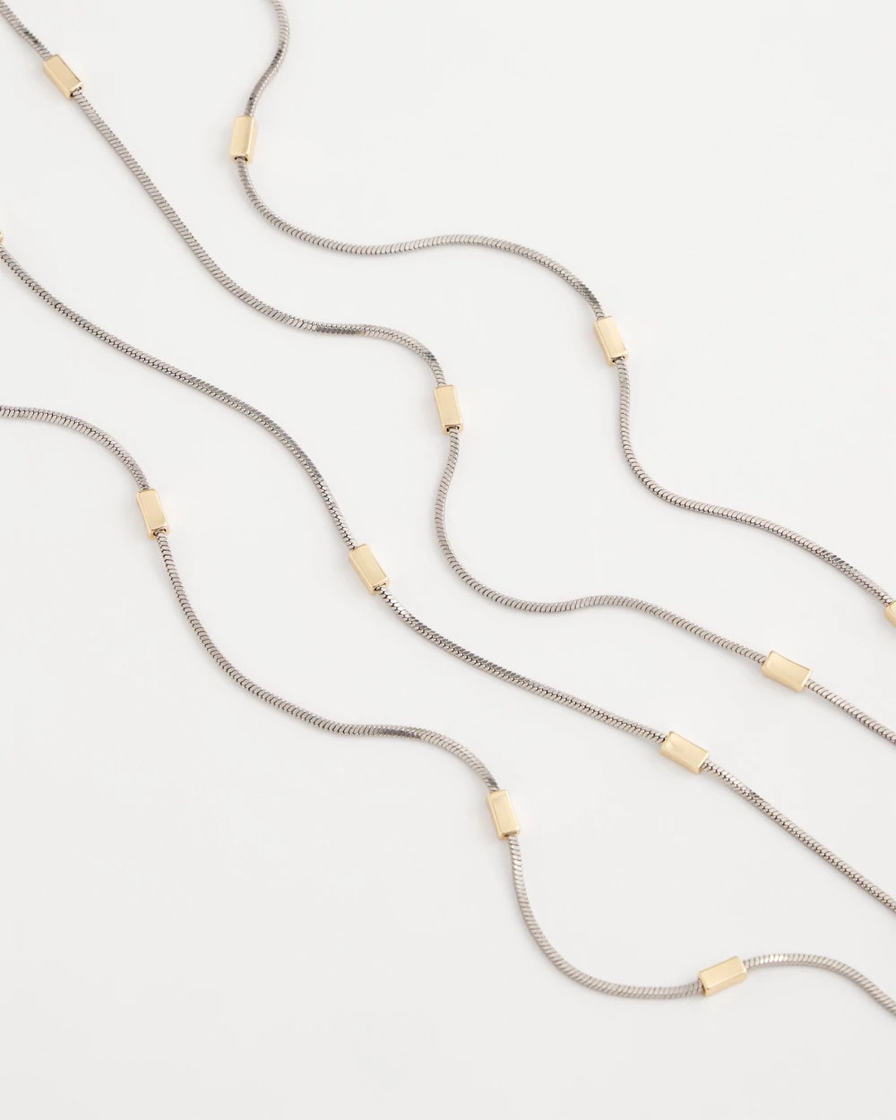 Mixed Metal Double Strand Necklace Mixed Metals - Chico's