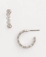 No Droop® Silvertone Hoop Earrings Silver - Chico's
