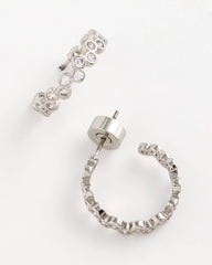 No Droop® Silvertone Hoop Earrings Silver - Chico's