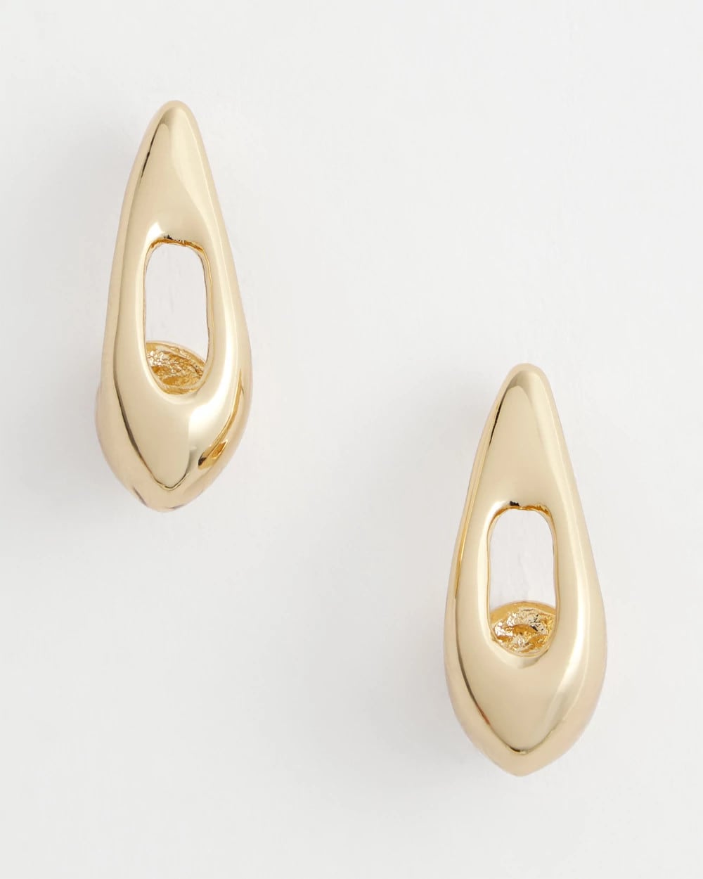 Gold Puff Hoop Earrings Gold - Chico's
