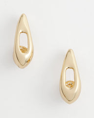 Gold Puff Hoop Earrings Gold - Chico's