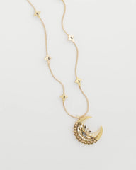Gold Moon Pendant Necklace Gold - Chico's