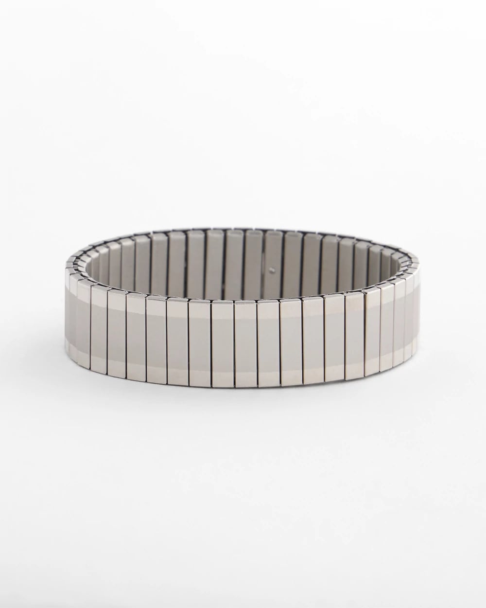 Silver Tone Stretch Watchband Bracelet Silver - Chico's