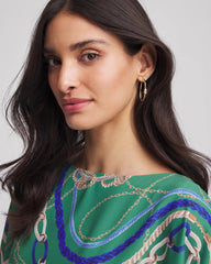 Gold Oval Hoop Earrings Gold - Chico's