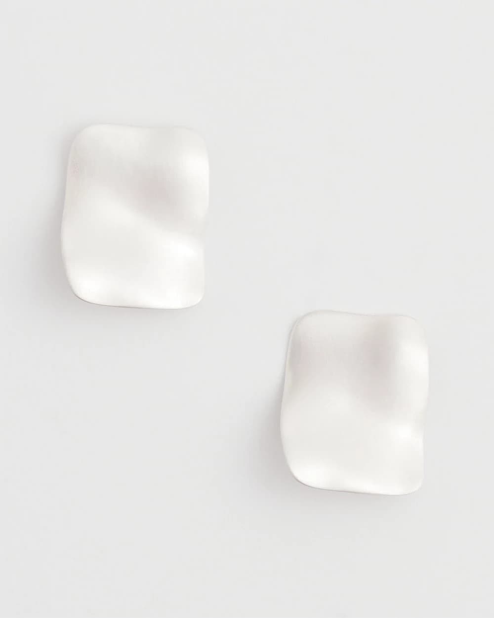 Square Oversized Stud Earrings Silver - Chico's