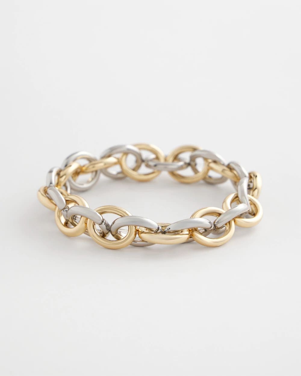 Open Link Stretch Bracelet Mixed Metals - Chico's
