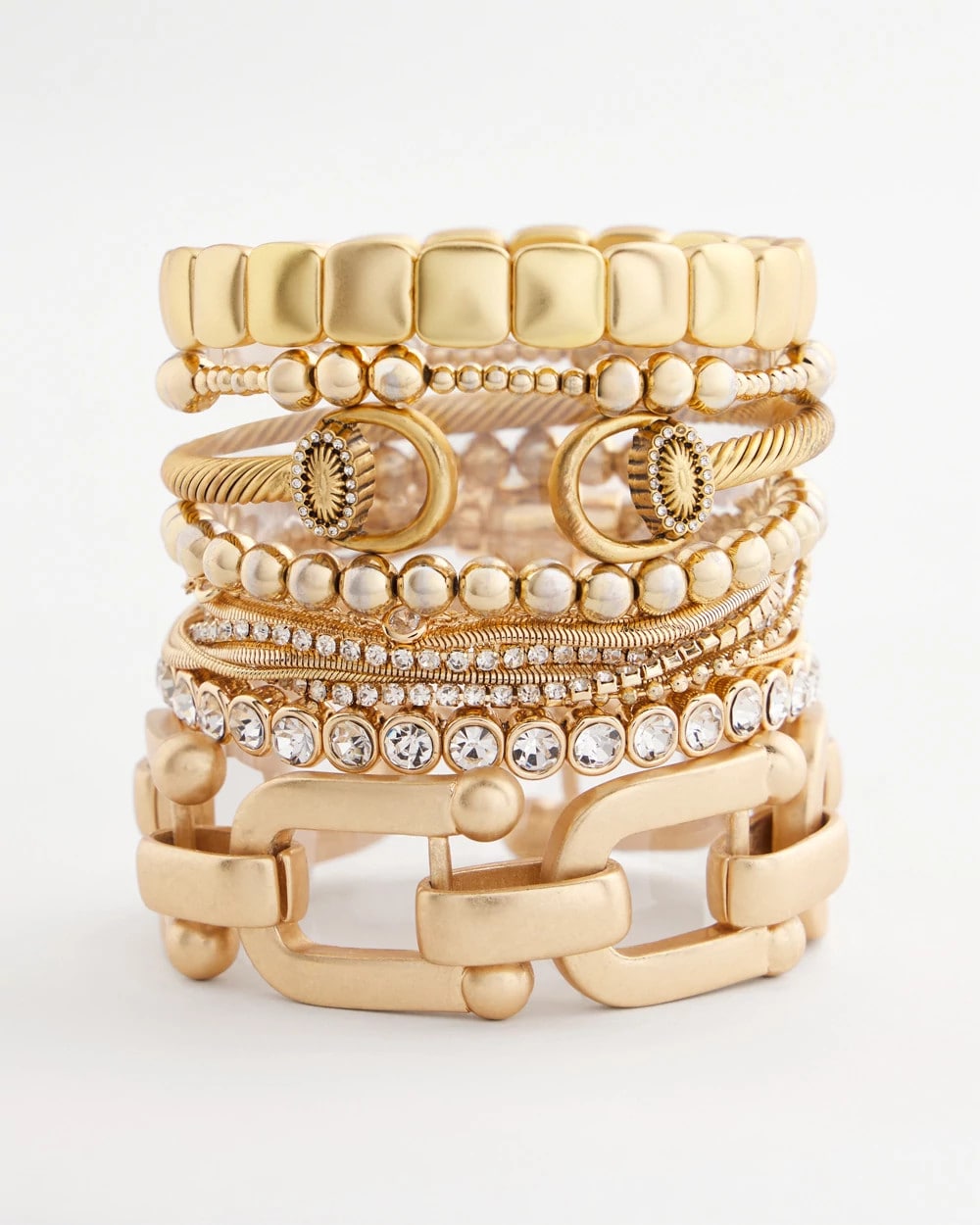 Golden Matte Square Stretch Bracelet Gold - Chico's