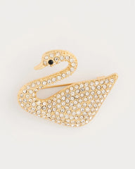 Sparkling Swan Brooch Gold - Chico's