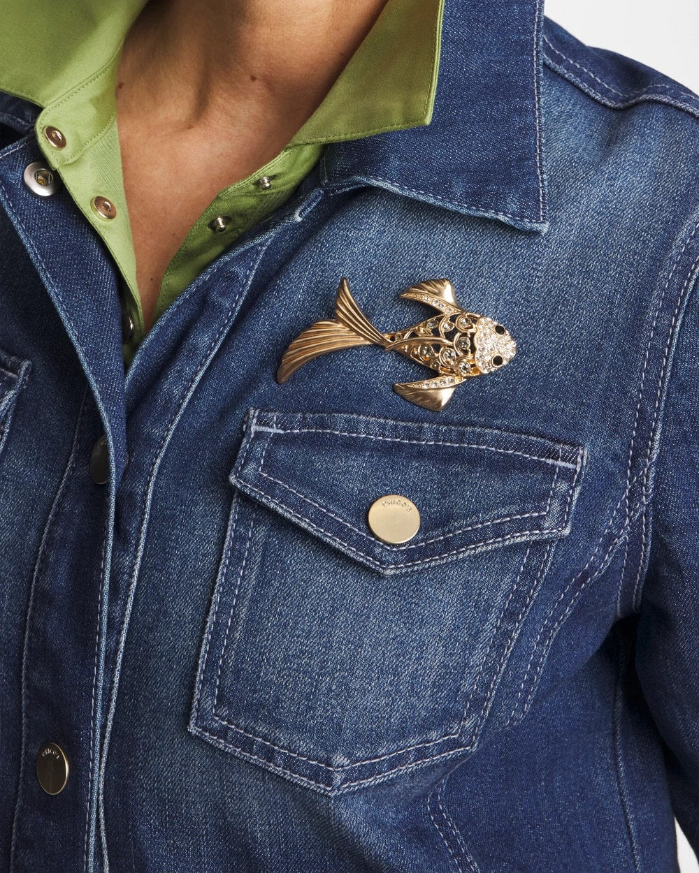 Koi Fish Brooch Gold - Chico's