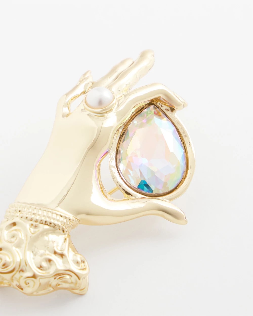 Fortune Teller Gem Brooch Gold - Chico's
