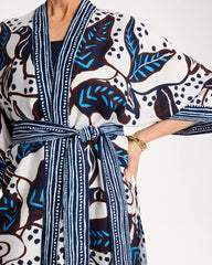 Printed Belted Kimono Ecru - Chico's