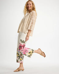 Short Crochet Lace Kimono Natural - Chico's
