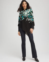 Convertible Knit Boatneck Poncho Dark Aqua - Chico's