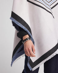 Woven Reversible Ruana Passport Blue - Chico's