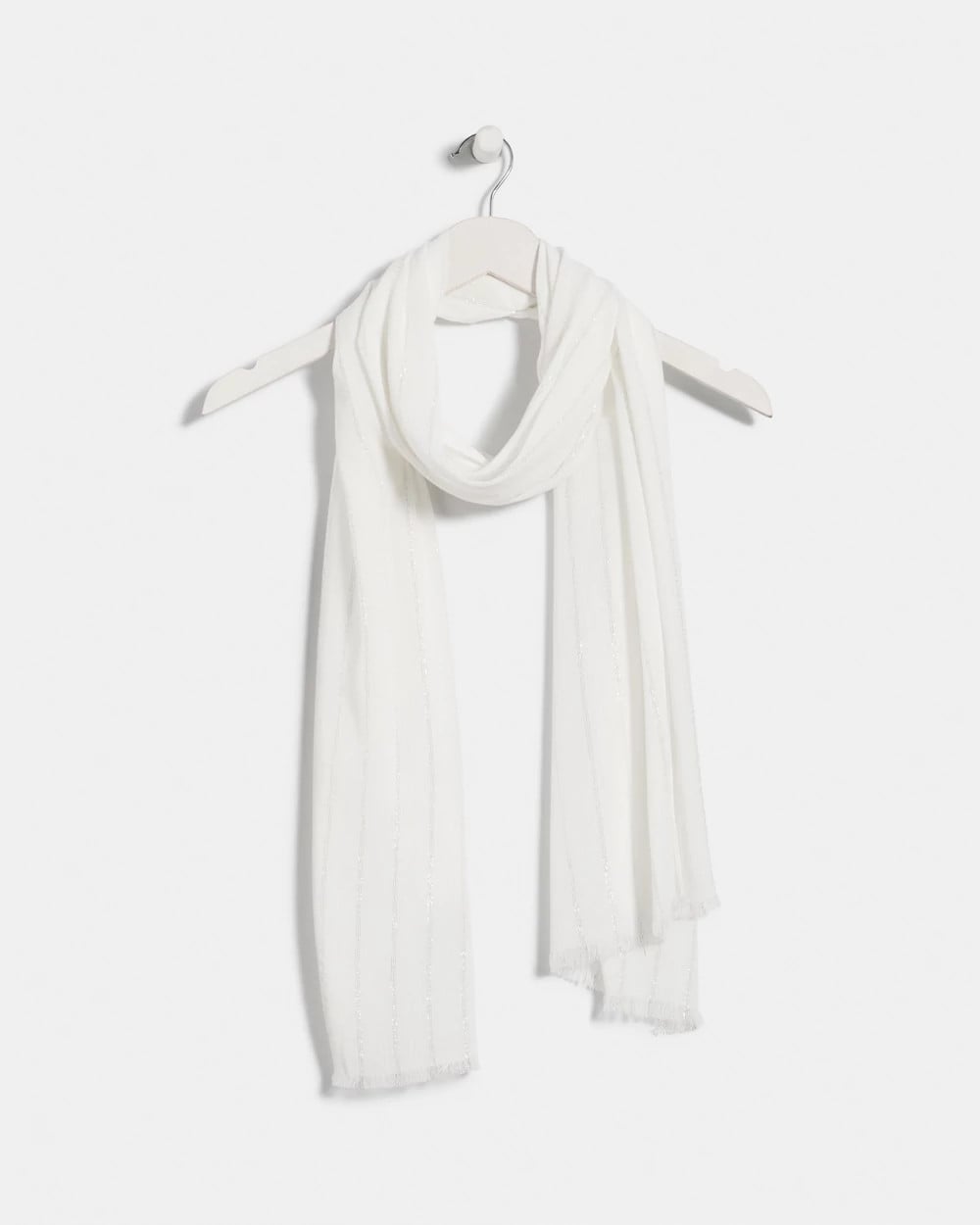 Lurex Oblong Scarf White - Chico's