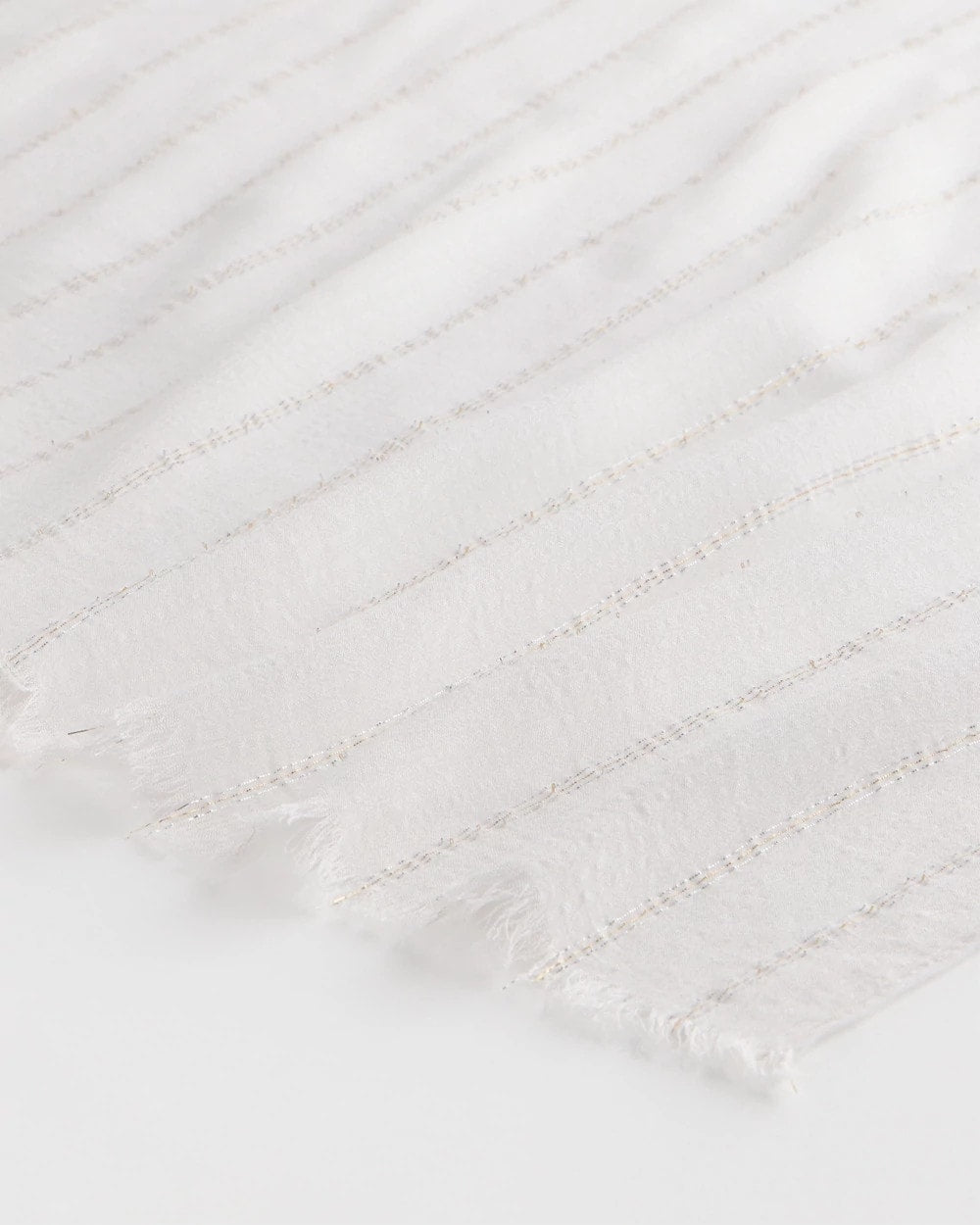 Lurex Oblong Scarf White - Chico's