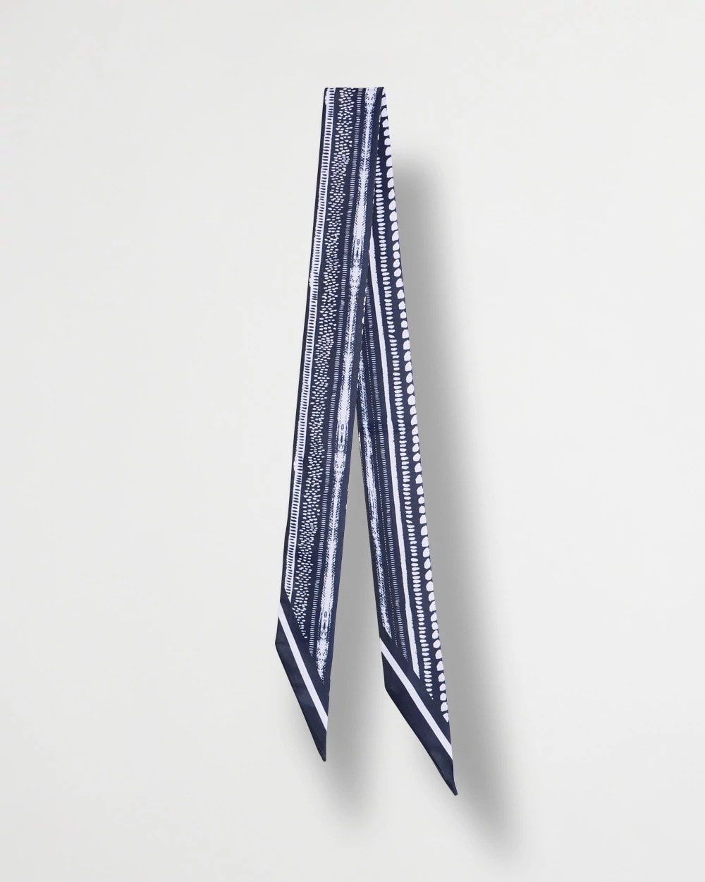 Printed Skinny Scarf Navy - Chico's
