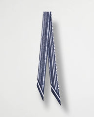 Printed Skinny Scarf Navy - Chico's