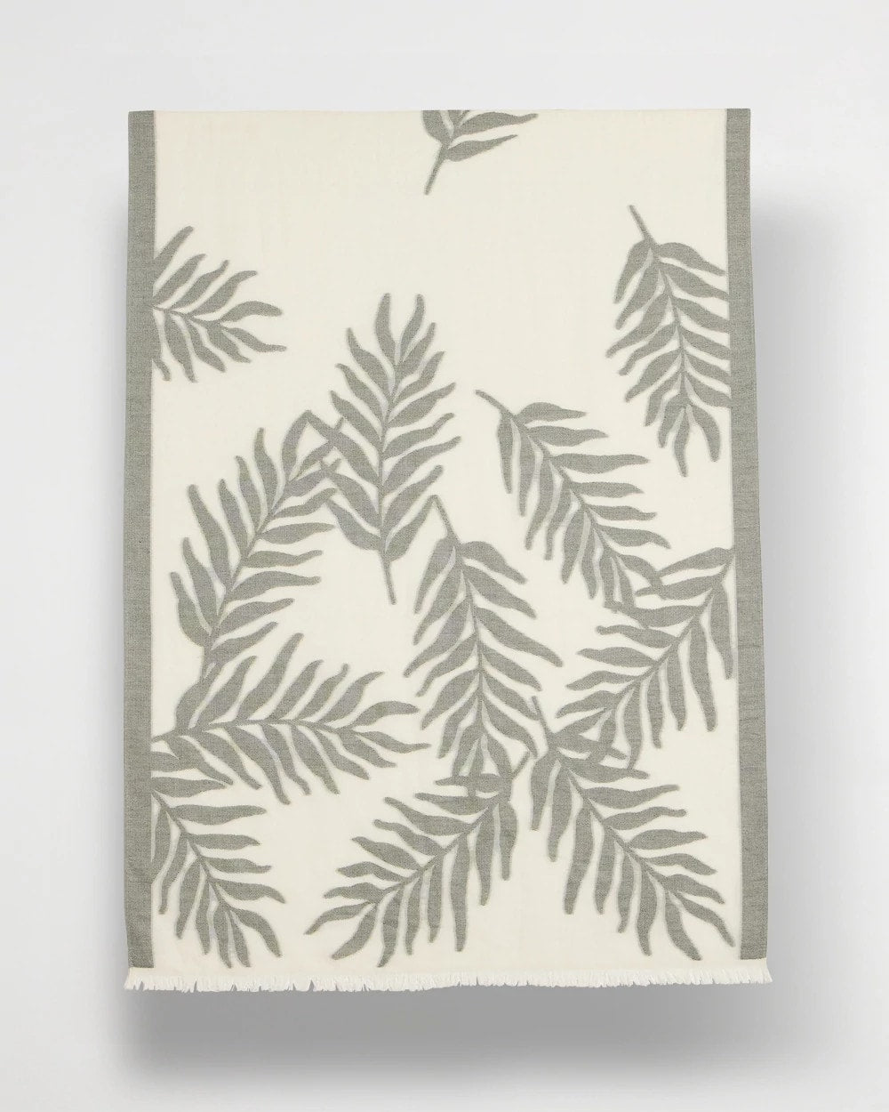 Palm Embroidered Oblong Scarf White - Chico's