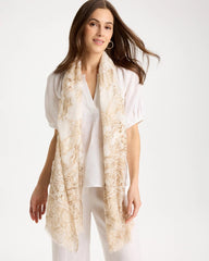 Foiled Oblong Scarf Neutral - Chico's
