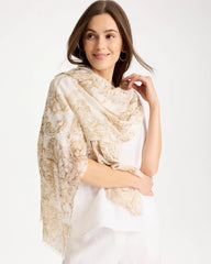 Foiled Oblong Scarf Neutral - Chico's