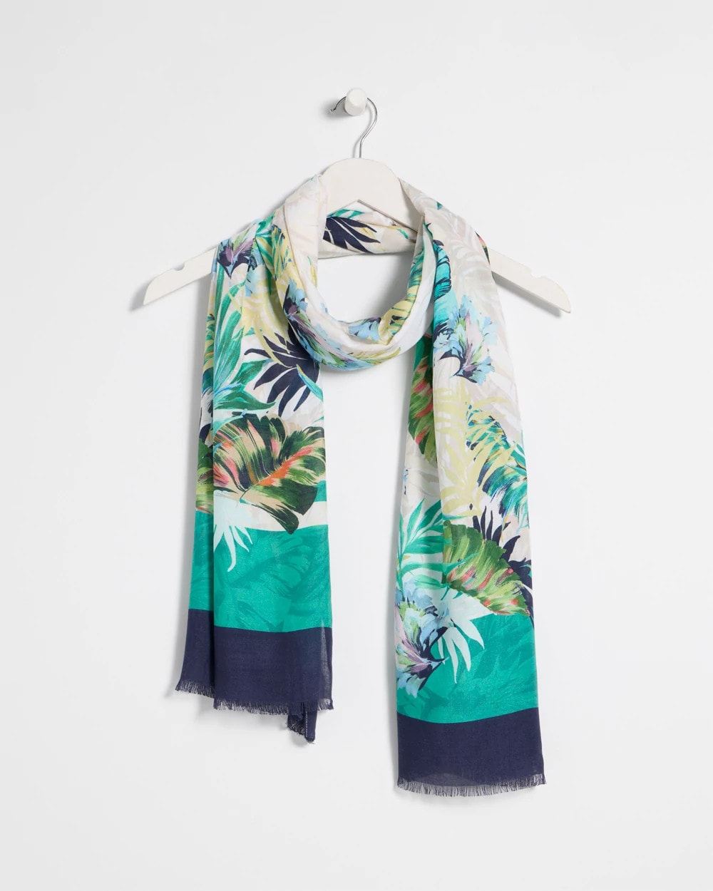 Printed Oblong Scarf Topanga Green - Chico's