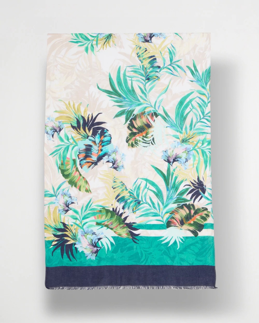 Printed Oblong Scarf Topanga Green - Chico's