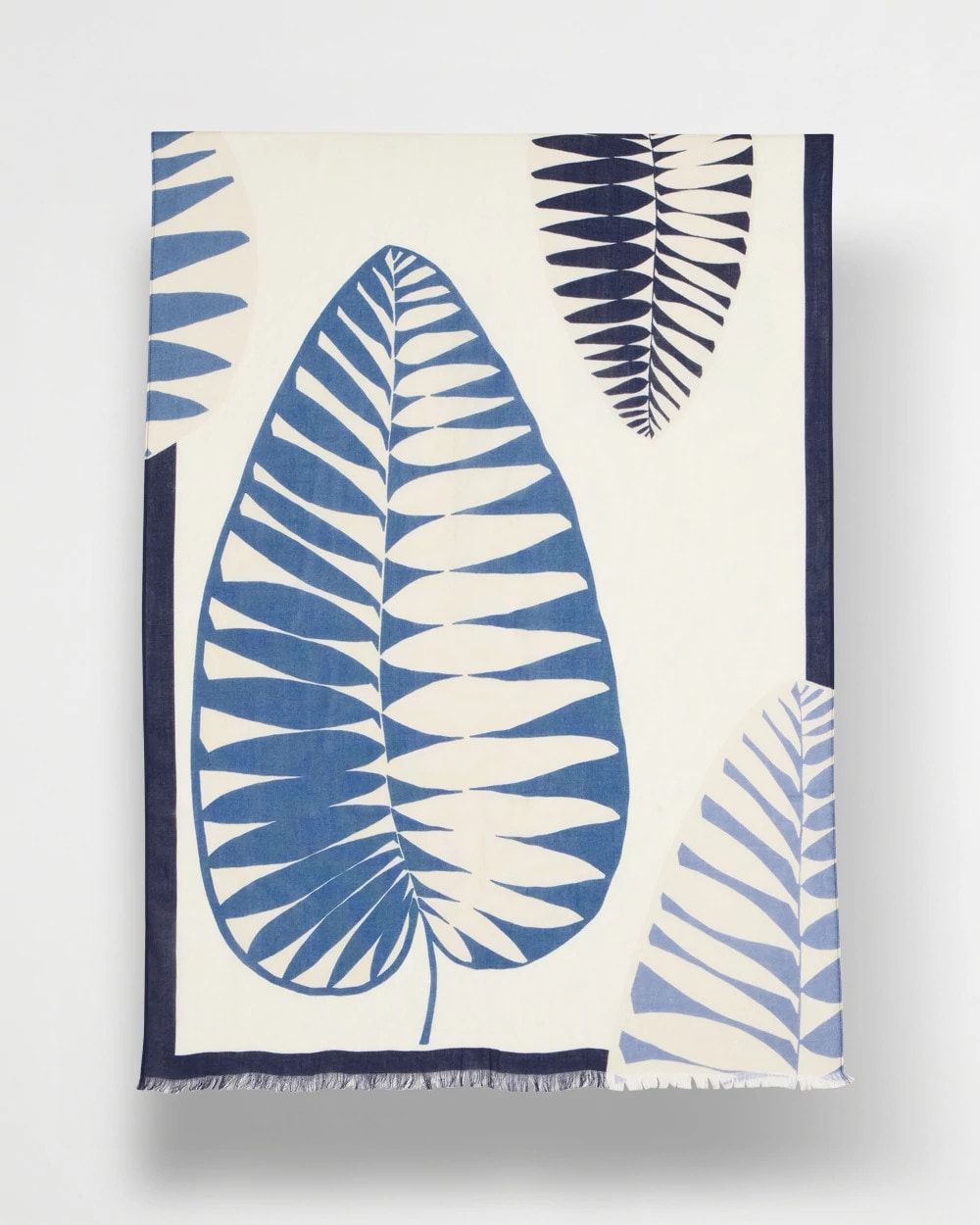 Palm Frond Oblong Scarf Passport Blue - Chico's