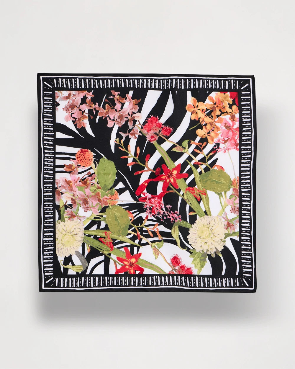 Tropical Square Scarf Black - Chico's
